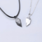HeartbeatLove Magnetic Couple Pendant Necklace Electrocardiogram Heart Jewelry Gift Set 1