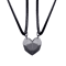 HeartbeatLove Magnetic Couple Pendant Necklace Electrocardiogram Heart Jewelry Gift Set 5