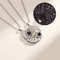 EternalBond 2Piece Magnetic Couple Necklace I Love You In 100 Languages Projection Heart Set 0
