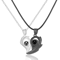 EternalBond 2Piece Magnetic Couple Necklace I Love You In 100 Languages Projection Heart Set 8