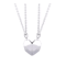 EternalBond 2Piece Magnetic Heart Couple Necklace Silver Love Pendant Set For Valentines Special 2