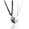 EternalBond 2Piece Magnetic Heart Couple Necklace Silver Love Pendant Set For Valentines Special 3