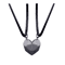 EternalBond 2Piece Magnetic Heart Couple Necklace Silver Love Pendant Set For Valentines Special 7