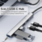 FlexiHub USBC To 35 Mm Audio USB Adapter MultiPort OTG Hub Connector For Laptops Computers 1