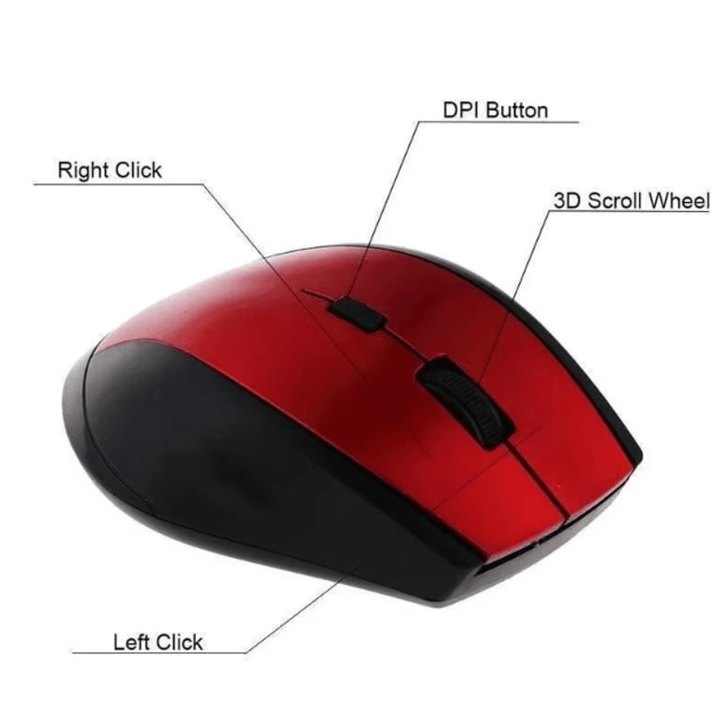 ProClick 24 GHz Wireless Gaming Mouse USB Receiver PC Laptop Accessory 3