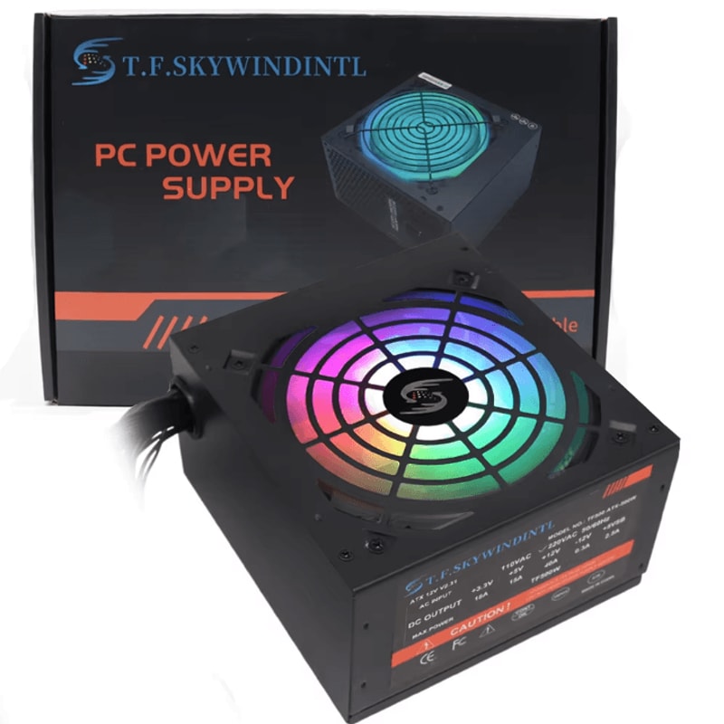 PowerFlex 500W 24Pin ATX Power Supply 12V PC PSU For Desktop Gaming 1