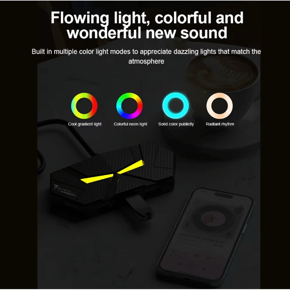 SpeedStation 7Port USB 30 Hub HighSpeed PD Power Supply USB Docking Station Adapter 5