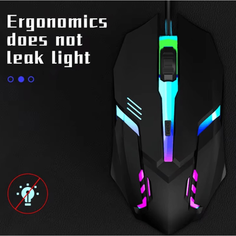GamePro 2025 Wired RGB Gaming Mouse Ergonomic 4Button USB Mouse For PC Laptop 2