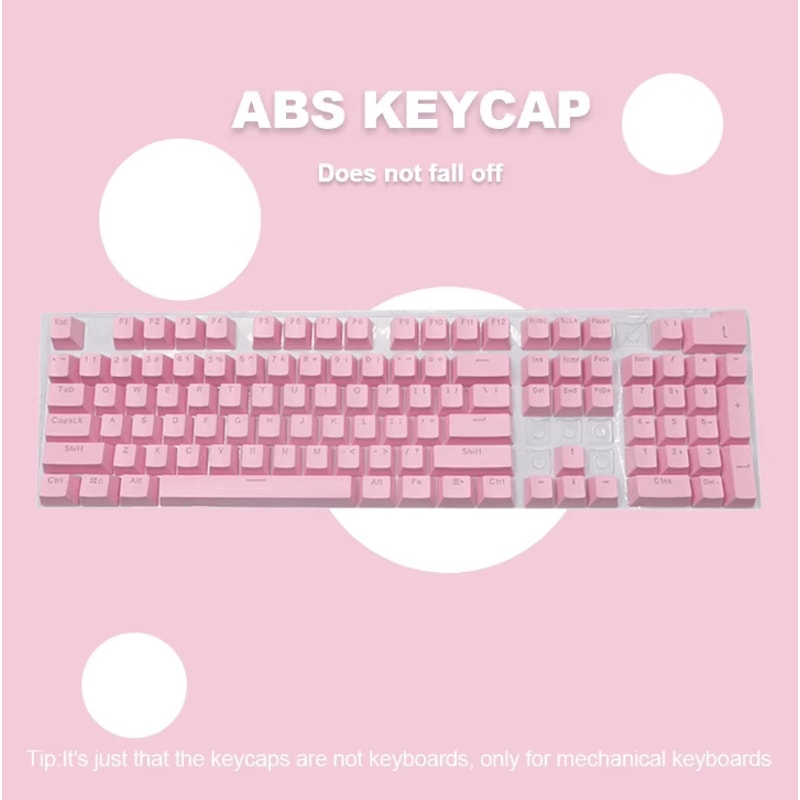 KeyMaster Ergonomic Mechanical Keycaps Set Blank Backlit Replacement Key Caps For PC Laptop 1
