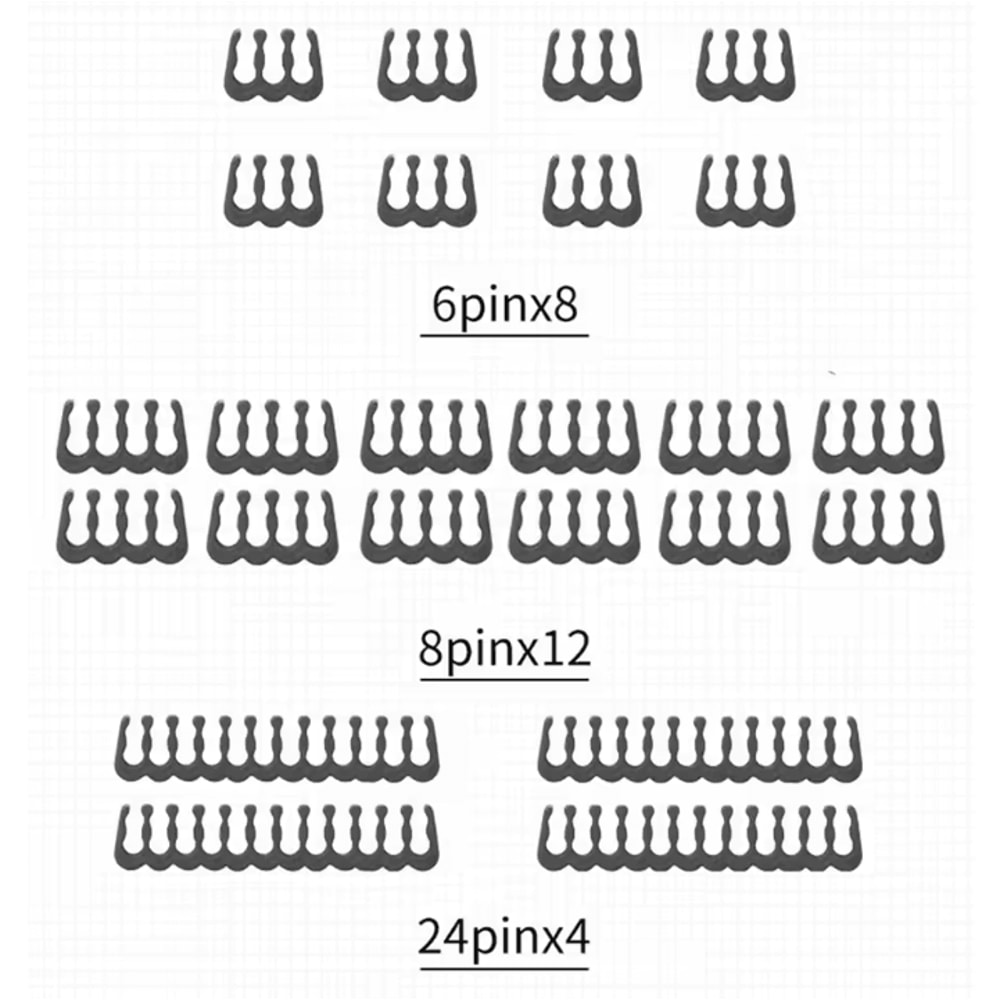 ProTidy 24Piece Cable Comb Clip Organizer Set ATX 24 Pin CPU 8 Pin 6 Pin Wire Management For PC 3