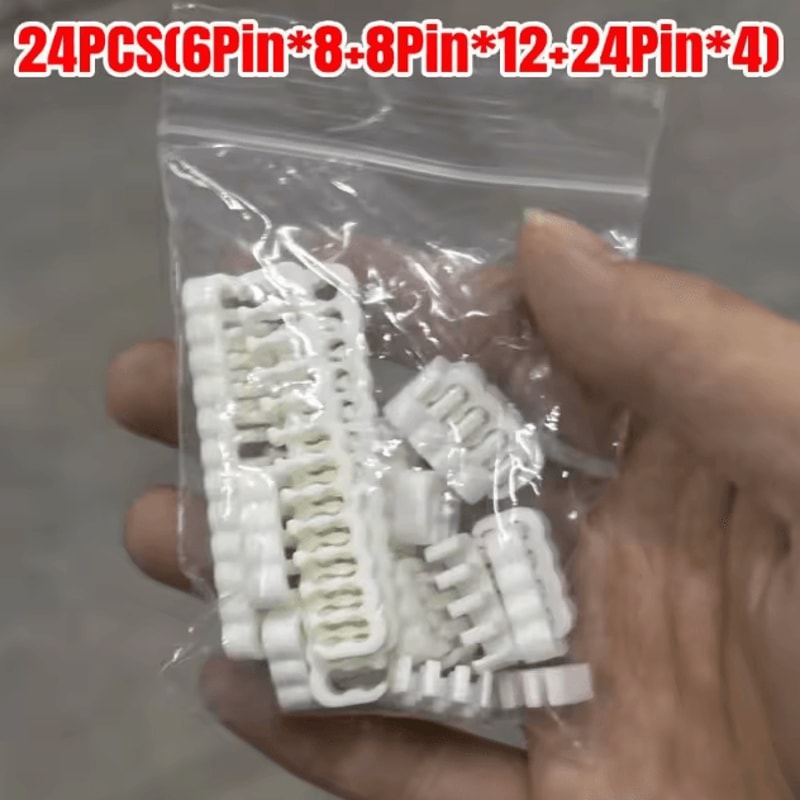 ProTidy 24Piece Cable Comb Clip Organizer Set ATX 24 Pin CPU 8 Pin 6 Pin Wire Management For PC 5