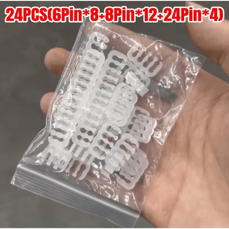 ProTidy 24Piece Cable Comb Clip Organizer Set ATX 24 Pin CPU 8 Pin 6 Pin Wire Management For PC 7