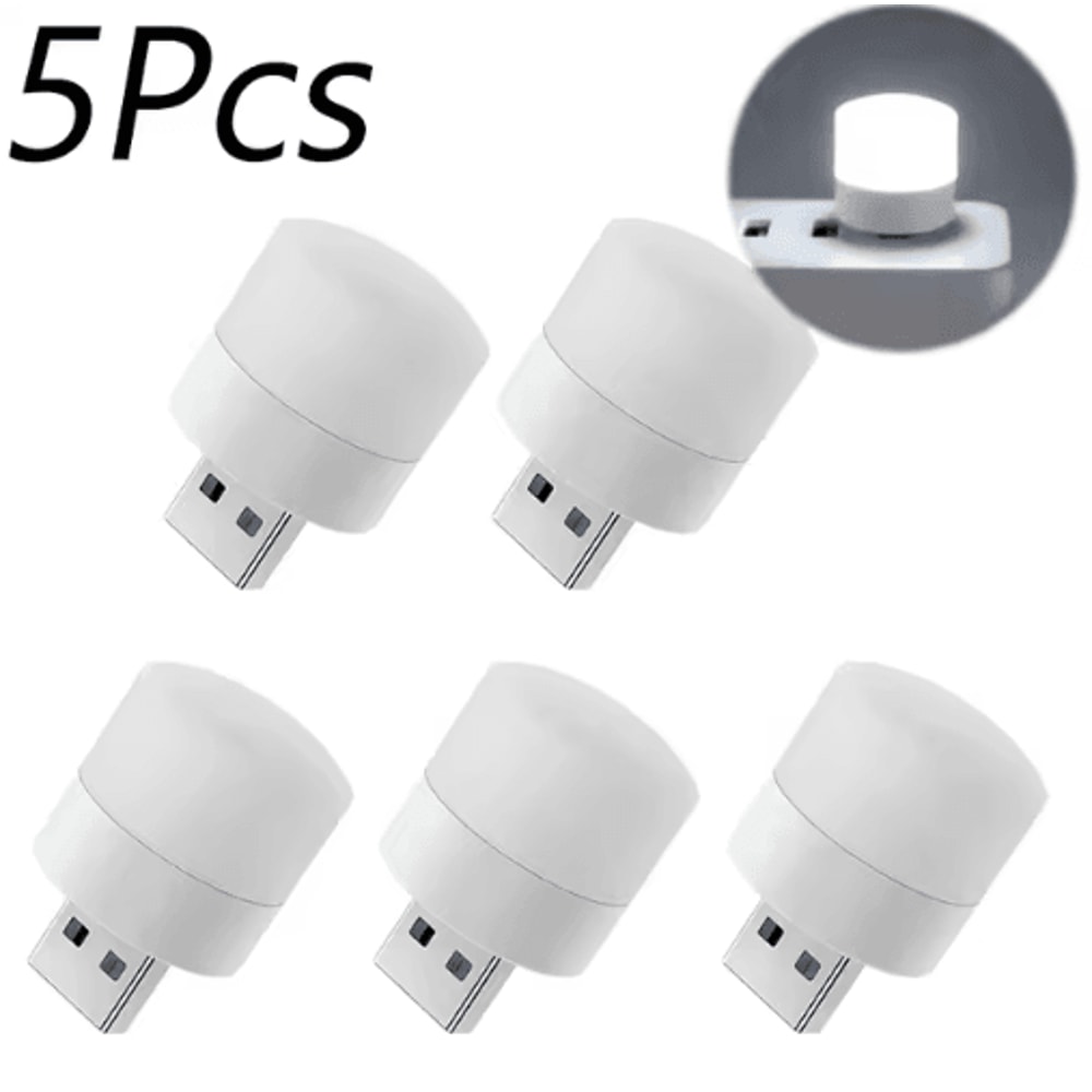 110Pcs Mini USB Night Light Warm White Eye Protection Book Reading Light USB Plug Computer Mobile P 11