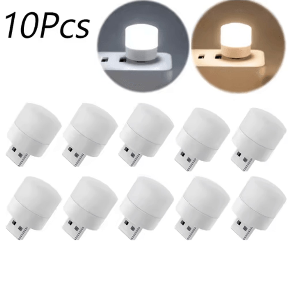 110Pcs Mini USB Night Light Warm White Eye Protection Book Reading Light USB Plug Computer Mobile P 14