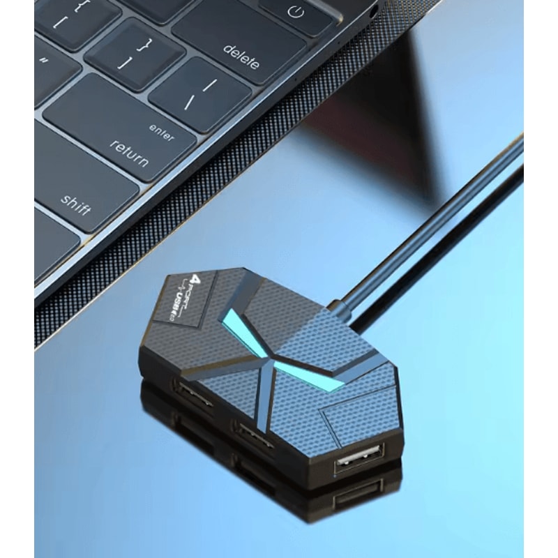 06CM12M HUB 7port Compatible USB20 Expansion Splitter Laptop Connect Hard Drive Computer TYPEC Stab 7