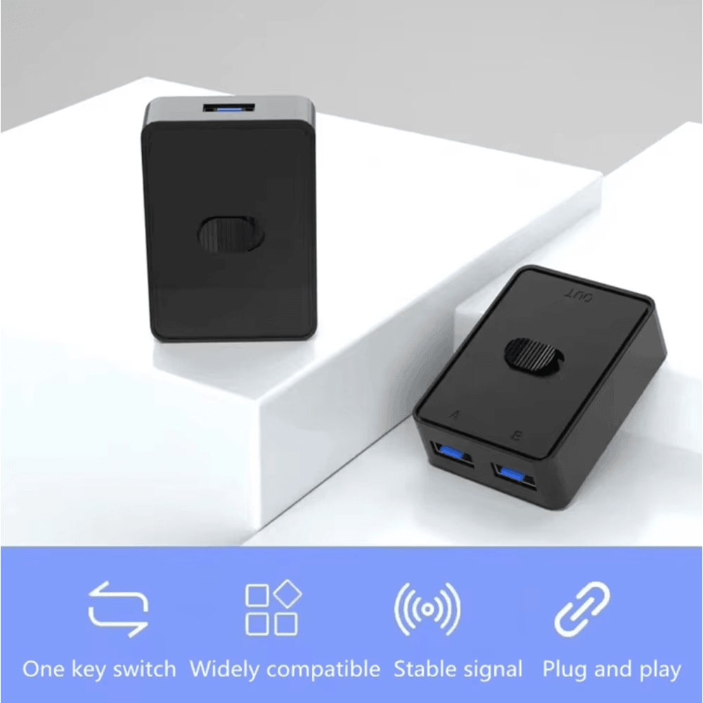 FlexiShare USB 30 KVM Switch Bidirectional Shared Controller Splitter For PC Laptop 2