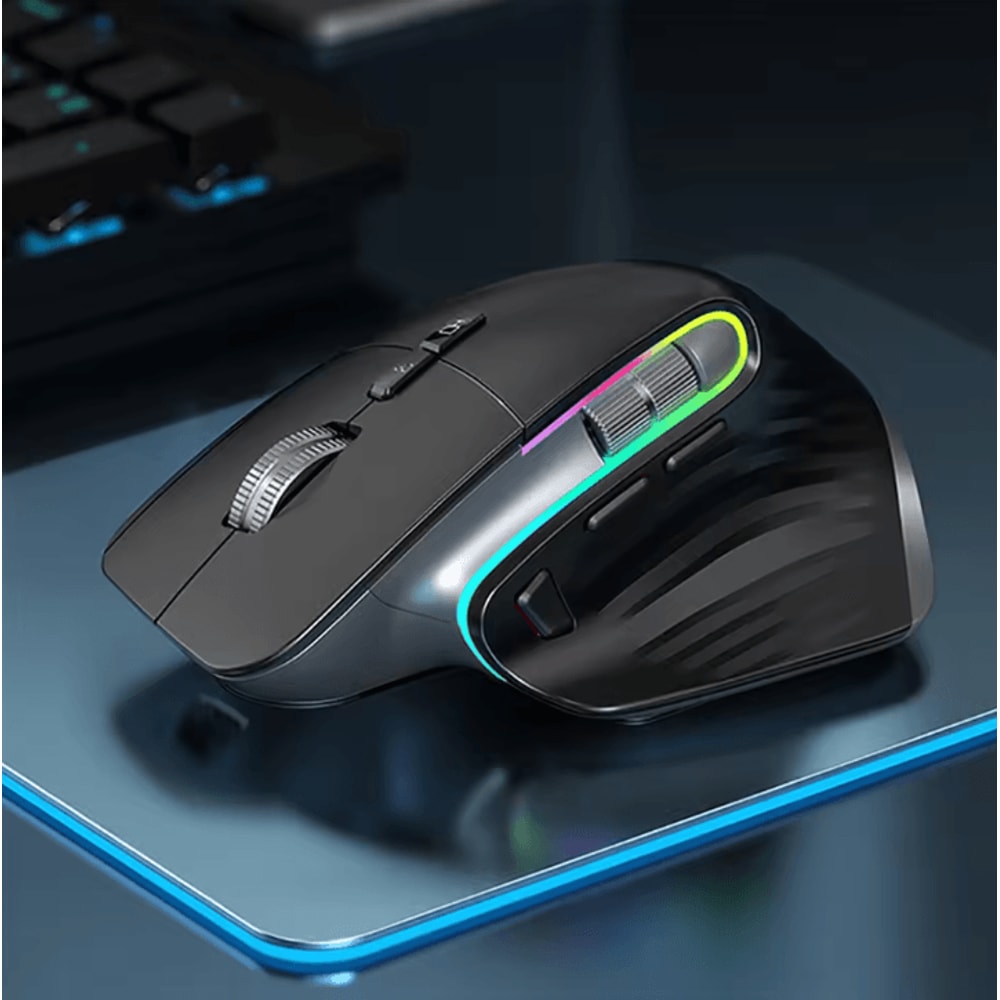 MultiDevice Wireless Mouse Bluetooth 50 30 Mouse 24G Wireless Portable Optical Mouse Ergonomic Rig 5