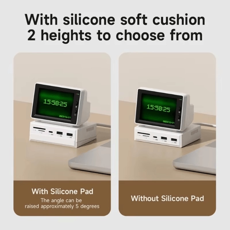 Hagibis 35In USBC Mini IPS Monitor Hub Portable Sub Screen With AIDA64 PC Data Display MultiPort 4