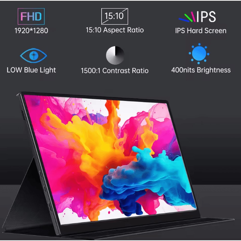 Hagibis 105In Portable Touchscreen Monitor USBC Hub 100 SRGB Mini Display For Laptop PC Travel 0