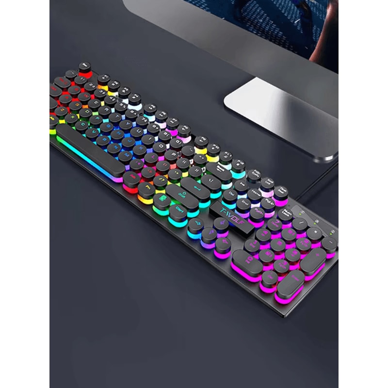 ShadowStrike Illuminated Mechanical Gaming Keyboard Wired RGB For Desktop Laptop 5