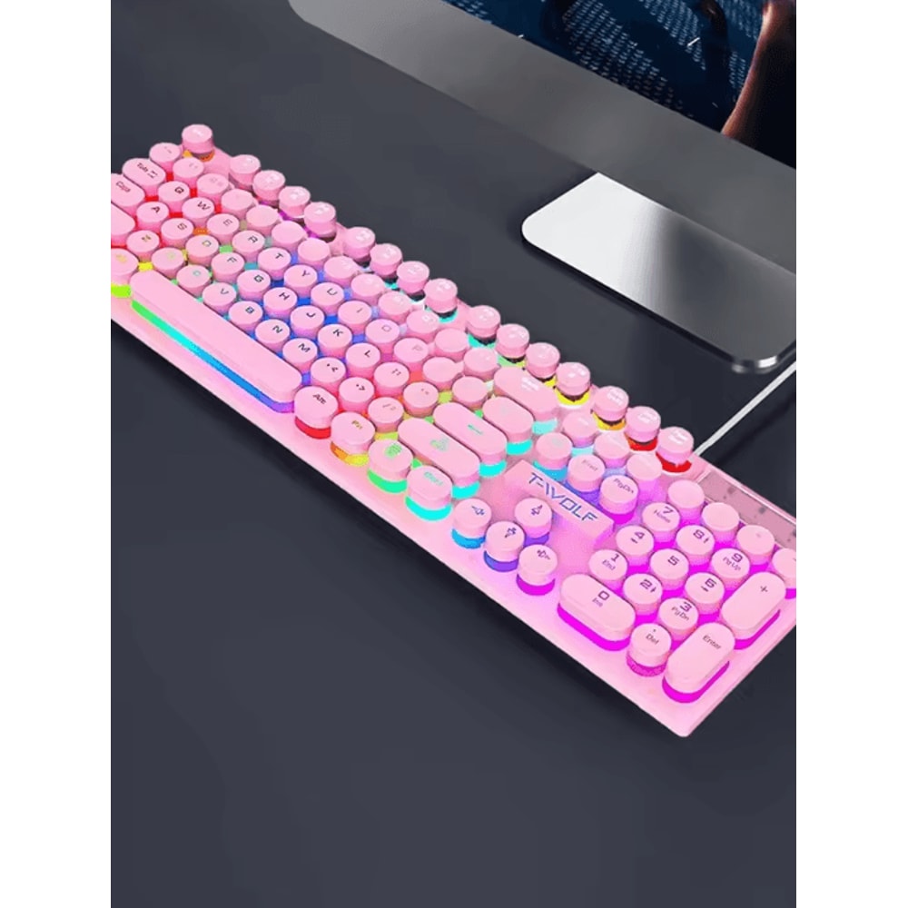 ShadowStrike Illuminated Mechanical Gaming Keyboard Wired RGB For Desktop Laptop 7