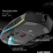 BM600 Rechargeable USB 24G Wireless RGB Gaming Mouse Honeycomb Design For PC Laptop 4