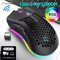 BM600 Rechargeable USB 24G Wireless RGB Gaming Mouse Honeycomb Design For PC Laptop 6
