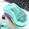 BM600 Rechargeable USB 24G Wireless RGB Gaming Mouse Honeycomb Design For PC Laptop 7