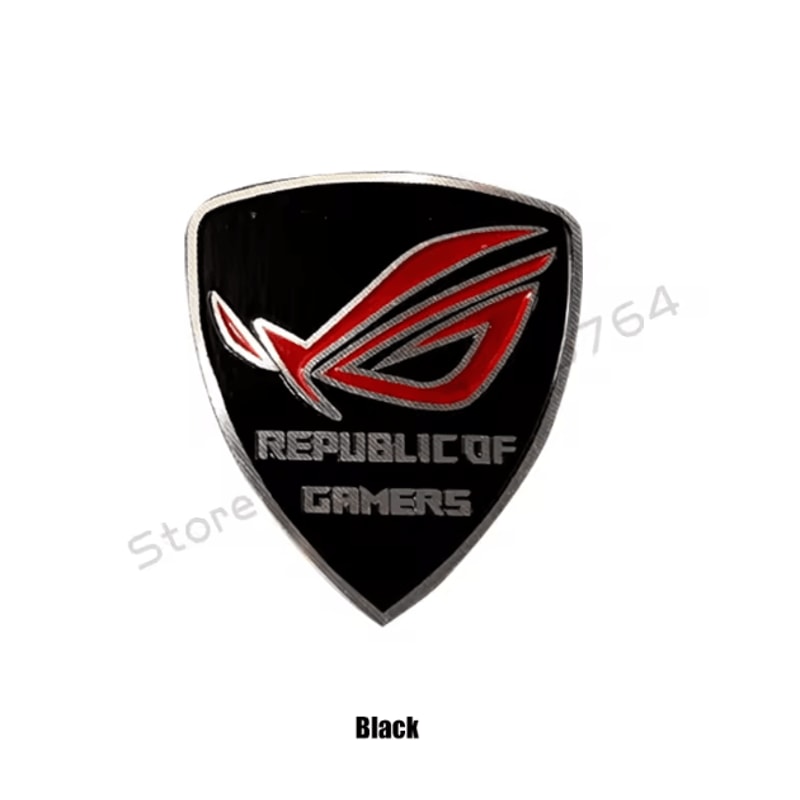 ROG Belief Aluminum PC Case Sticker Gamer Logo Label For Custom Modding 5