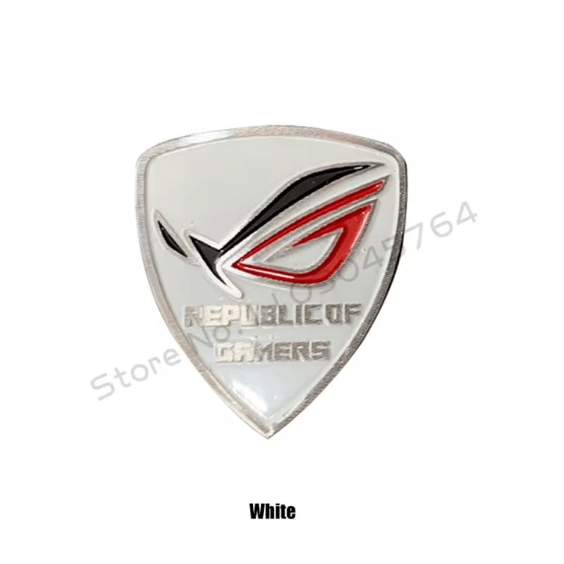 ROG Belief Aluminum PC Case Sticker Gamer Logo Label For Custom Modding 6
