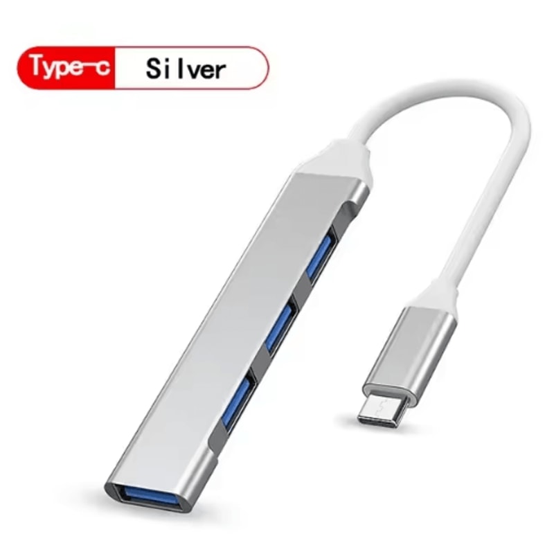 HyperPort 4Port USB 30 Multiport Hub HighSpeed USB TypeC Splitter Adapter 8