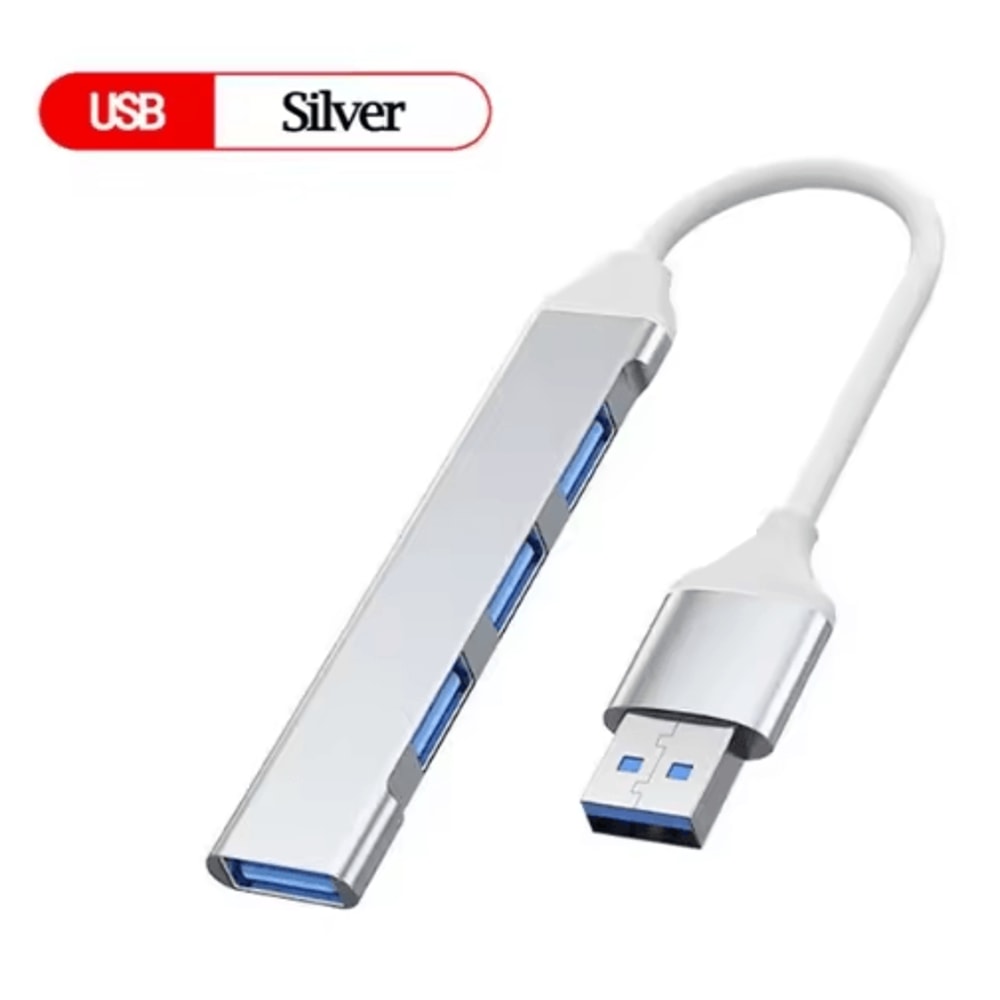 HyperPort 4Port USB 30 Multiport Hub HighSpeed USB TypeC Splitter Adapter 6