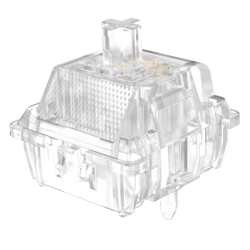 durock ice king 62g linear keyboard switches – smooth clear rgb 5-pin set