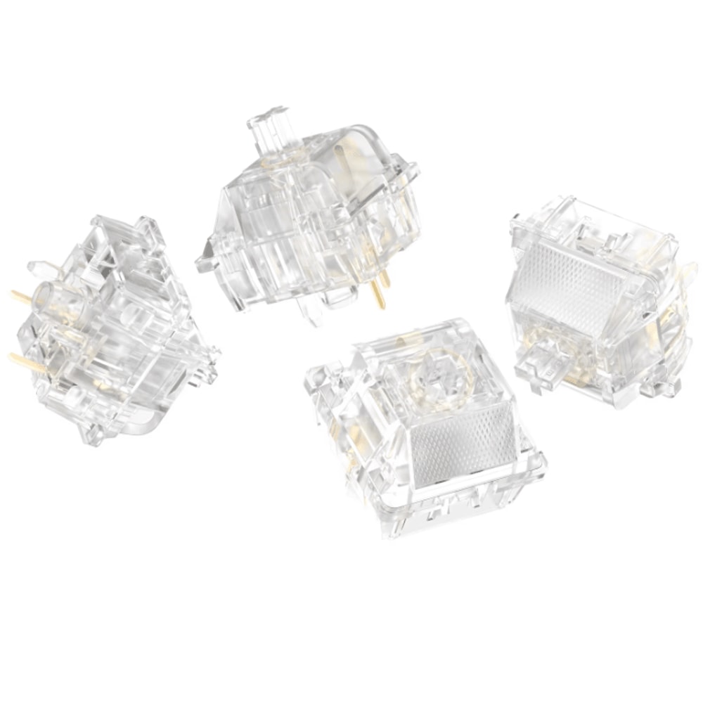 DUROCK Ice King 62g Linear Keyboard Switches Smooth Clear RGB 5Pin Set 4