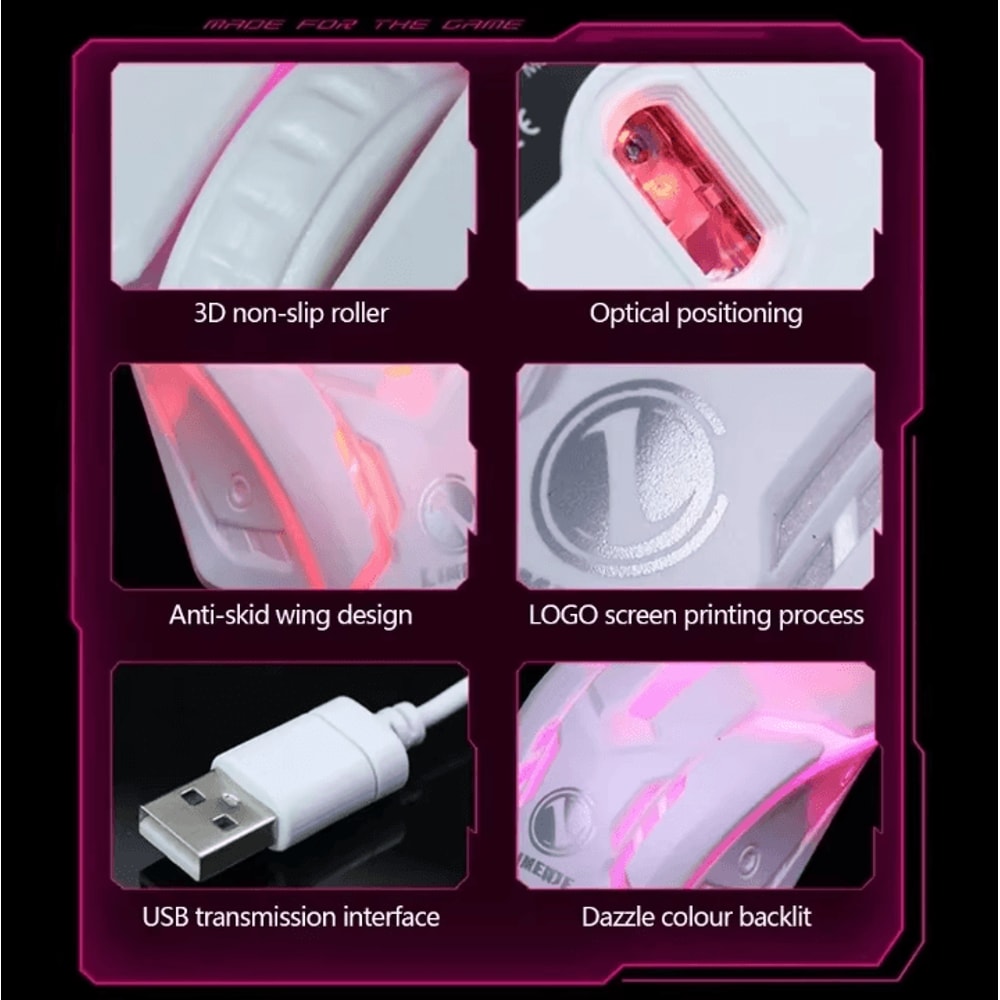 SpectraGlow USB RGB Gaming Mouse Wired Esports Office Mouse For PC Laptop 4