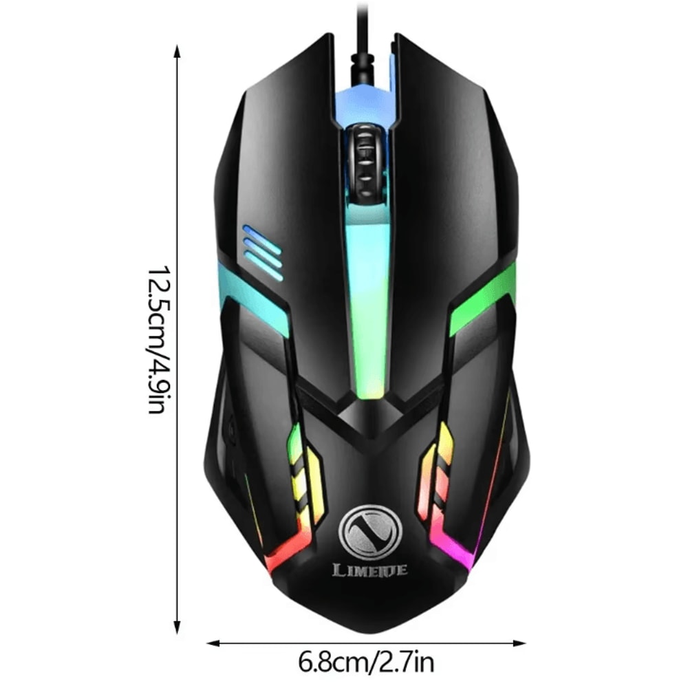 SpectraGlow USB RGB Gaming Mouse Wired Esports Office Mouse For PC Laptop 5