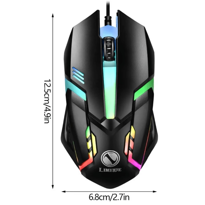 SpectraGlow USB RGB Gaming Mouse Wired Esports Office Mouse For PC Laptop 5