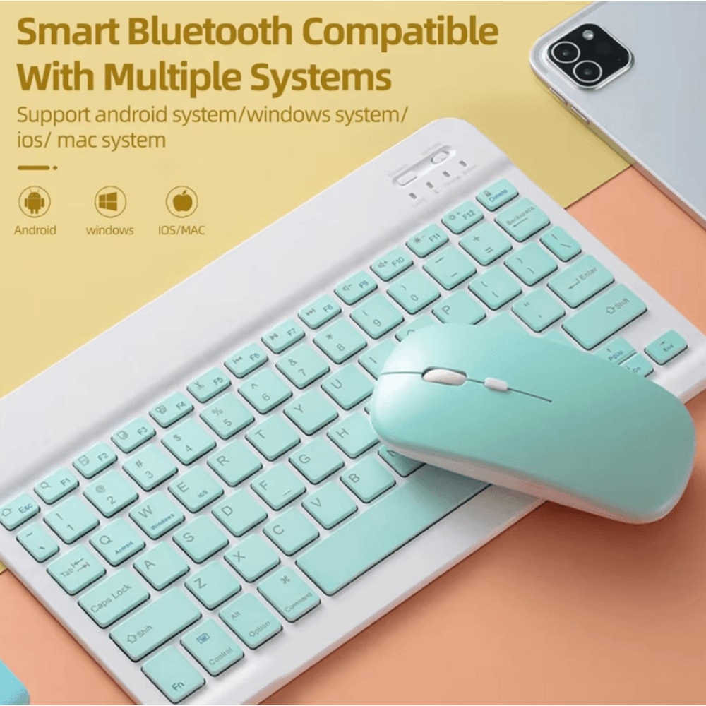 Marcaron Silent Bluetooth Mouse Noiseless Wireless Optical Mouse For Laptop Tablet PC 3