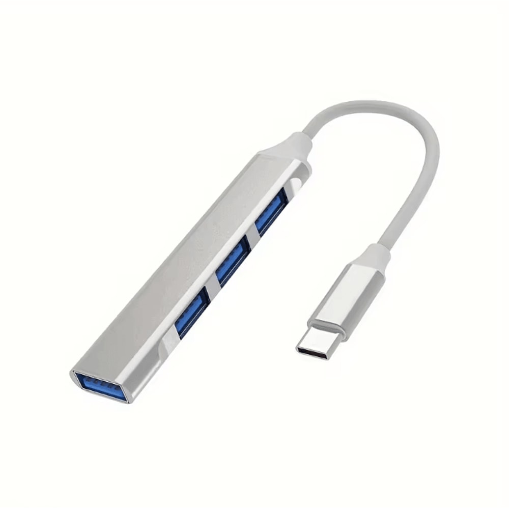 UltraPort 4Port USBC Hub Adapter HighSpeed Splitter OTG Docking Station For MacBook Laptops 6