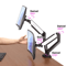 Nearhub Dual Arm Monitor Stand Adjustable Desk Mount For 1332 Inches Screens With CClamp Grommet 2