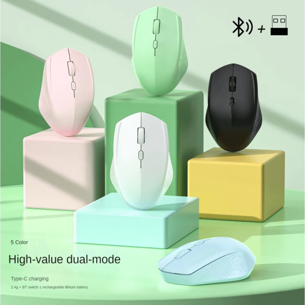 ErgoConnect Pro 1600 DPI Ergonomic Wireless Bluetooth Mouse Rechargeable DualMode For Laptop MacB 0
