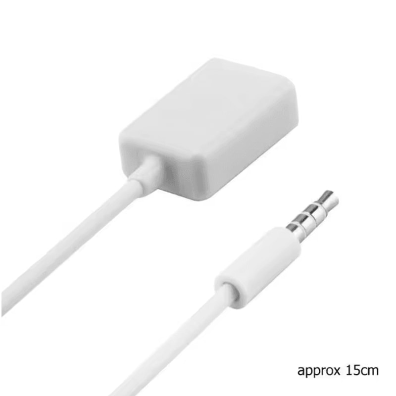 RoadLink Pro 15 Cm USB TypeA To 35 Mm AUX OTG Converter Cable MaletoFemale Audio Adapter 3