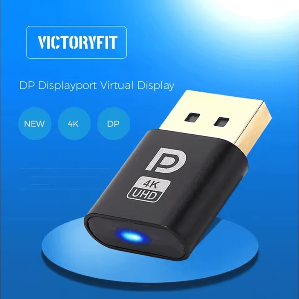 GhostView 4K DP DisplayPort Dummy Plug Virtual Display Adapter EDID Emulator For PC 2