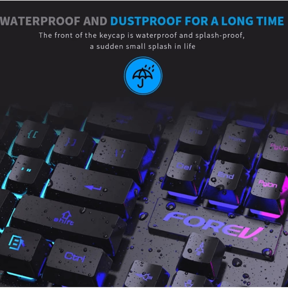 VortexBlade 104 RGB Wired Gaming Keyboard 104 Keys Mechanical Feel For Windows Laptop 4