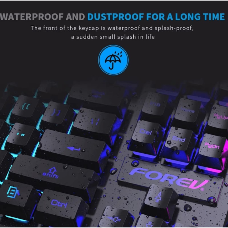 VortexBlade 104 RGB Wired Gaming Keyboard 104 Keys Mechanical Feel For Windows Laptop 4