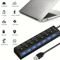 PowerLink Pro USB 20 Hub With OnOff Switch 47Port MultiPort USB Splitter For PC Laptop MacBook 5