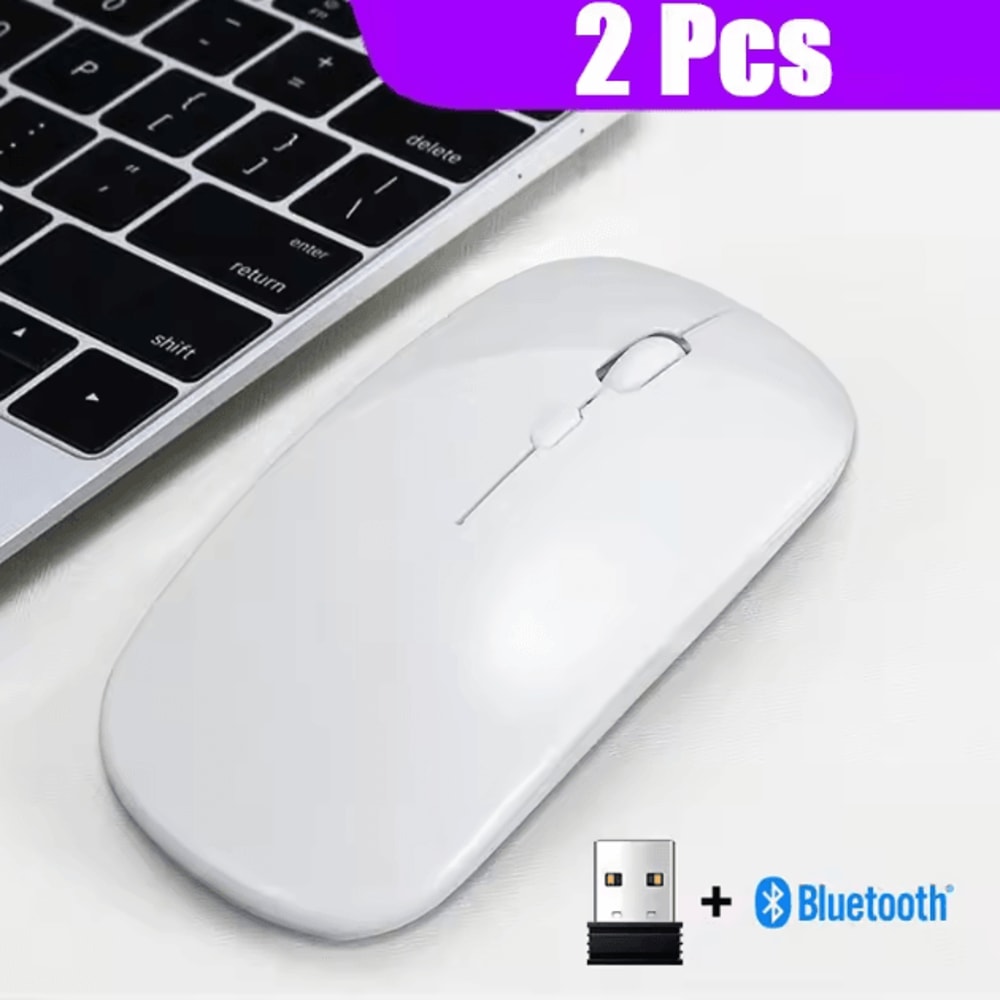 AirGlide Duo UltraThin DualMode Wireless Mouse With Bluetooth 50 And 24GHz For Laptop And Tablet 10