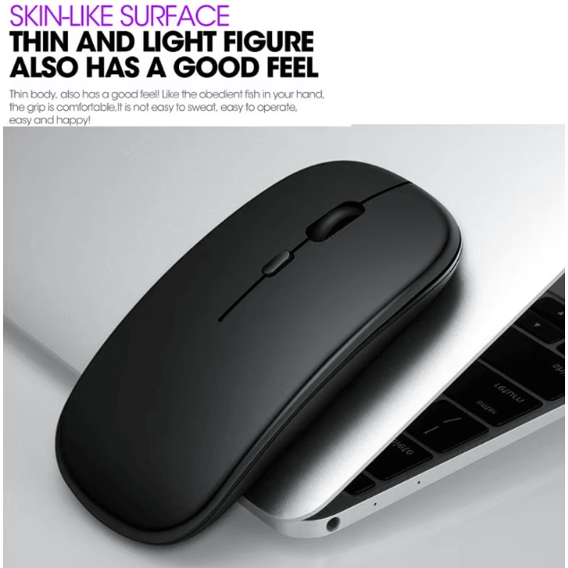 AirGlide Duo UltraThin DualMode Wireless Mouse With Bluetooth 50 And 24GHz For Laptop And Tablet 1