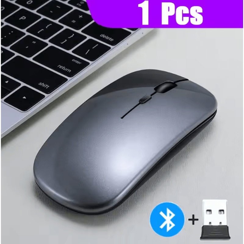 AirGlide Duo UltraThin DualMode Wireless Mouse With Bluetooth 50 And 24GHz For Laptop And Tablet 3