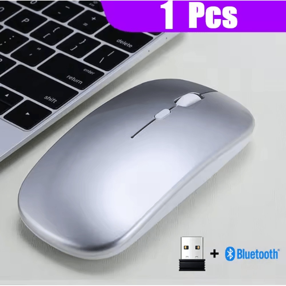 AirGlide Duo UltraThin DualMode Wireless Mouse With Bluetooth 50 And 24GHz For Laptop And Tablet 4